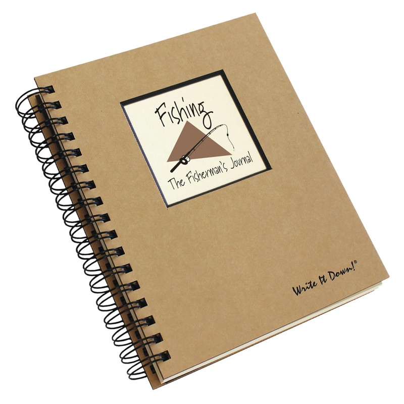 Write it Down series by Journals Unlimited, Guided Journal, Fishing,