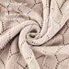 Loyfoky Baby Blanket Cellular 100% Cotton Breathable Cot & Pram