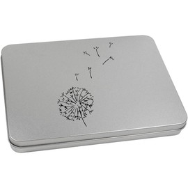 220mm 'Dandelion Seeds' Metal Hinged Tin/Storage Box (TT00055521)