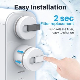 ICEPURE RO Filter Replacement for UTR400A Reverse Osmosis System, 2nd Stage, Reduces Heavy Metals such as Lead, Mercury, Cadmium, Arsenic (1PACK)