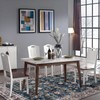 PESSEN Blue Boho 5x7 Washable Area Rug, Low Pile Ultra