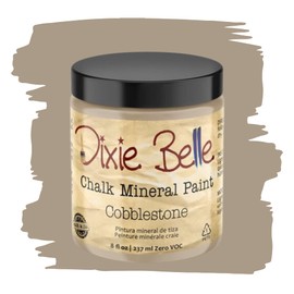 Dixie Belle Paint Company Chalk Finish Furniture Paint - Cobblestone (8oz) - Matte Weathered Stone Chic Chalk Mineral DIY Furniture Paint