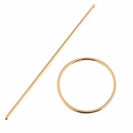 Round-Shaped Hair Pins for Women - 1Pcs Gold Metal Geometric Hairpin Minimalist Vintage Hair Sticks Hairstyle Chignon Hair Charms Hair Accessories Hair Jewelry for Women Girls