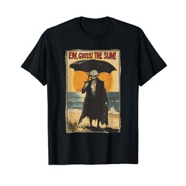 Summer Goth Vampire Beach Funny Emo Gothic Ew Gross The Sun T-Shirt