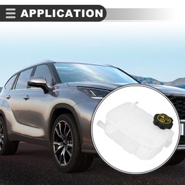 Motoforti Coolant Radiator Reservoir Tank, for Buick Encore 2013-2021, 95269001, Plastic, White, 1 Set