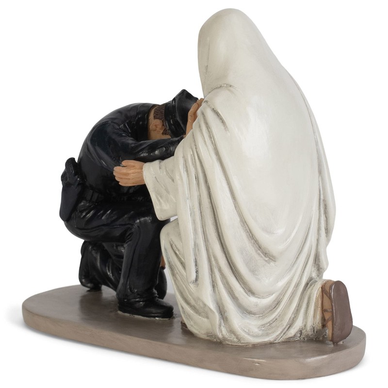 Dicksons Praying Police Officer with Jesus 5 x 6 Resin
