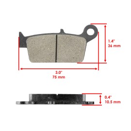 Caltric Brake Pads for Honda XR600R XR650L XR650R XR 600 650 R L 1993-2019 Rear Brakes