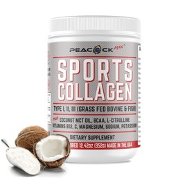 Sports Collagen Electrolytes Powder, 12.42 oz - Grass Fed Bovine & Wild Fish Hydrolyzed Type I, II, III Multi Collagen Peptides for Electrolyte Drinks, Unflavored Protein Powder with BCAA, Magnesium