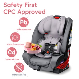 [2 Packs] Kids Car Seat Tray, Toddler Travel Tray with Cup Holder for Toddler, Kids Car Seat Food Snack Tray for Road Trip, Stroller snack tray Toddler Travel Essential Must Haves (Pink, 2 PCS)