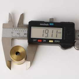 SAYAYO Glass Standoff Advertising Screw Nails Store Sign Holders Nail, 19MM Dia * 25MM Length, Stainless Steel Brushed Gold Finished, 8 Pcs, EQS5019G-8P