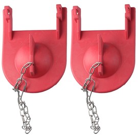 iuniq 2 Pcs 2 Inch Old-fashioned Toilet Baffle Replacement Parts Water Tank Accessories Sharp Corner K Rubber Clap Cover Drain Valve Water Retaining Plate Stop Valve Plug