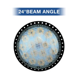 AIPLAMP Par64 LED Bulb Dimmable Soft Warm White Spotlight 2700K-3000K 24°Beam Angle 120V MFL GX16D Base, 80W Replace 500W 1000W Halogen Light or Incandescent Light Bulb for Church Club Lighting