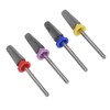 4pcs Nail Drill Bits Tungsten Carbide Acrylic Nails Gel Polish