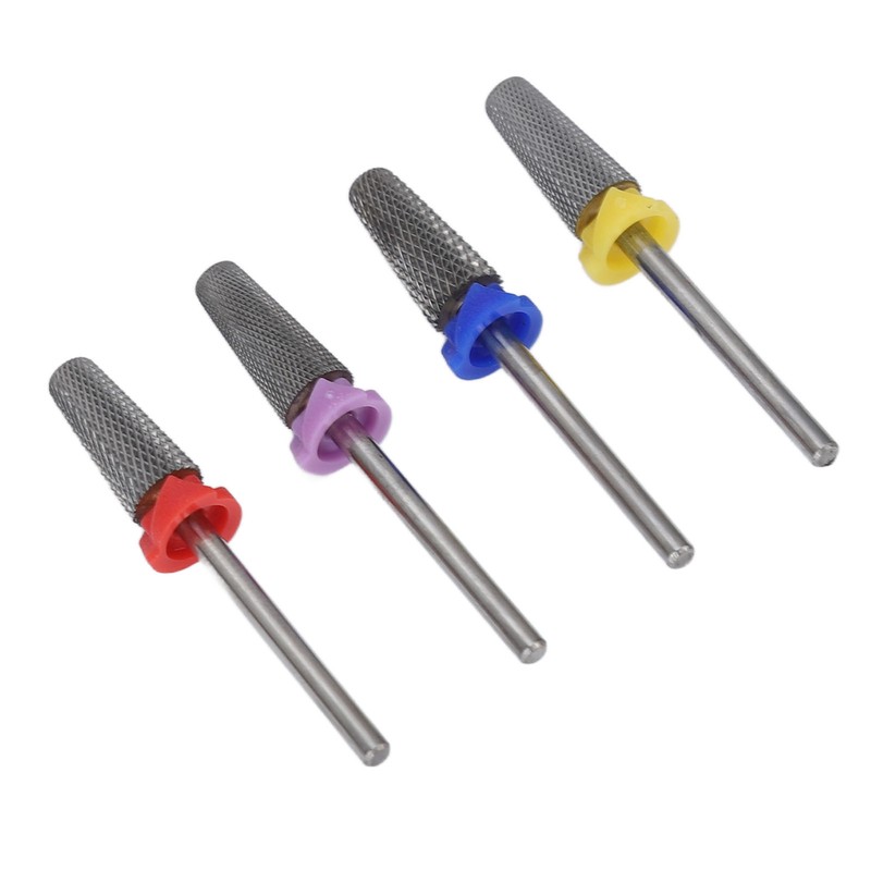 4pcs Nail Drill Bits Tungsten Carbide Acrylic Nails Gel Polish