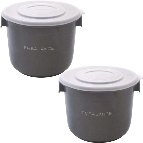 Will Max Embalance Freshness Retention Container, Round 2.3 gal (6 L), Set of 2