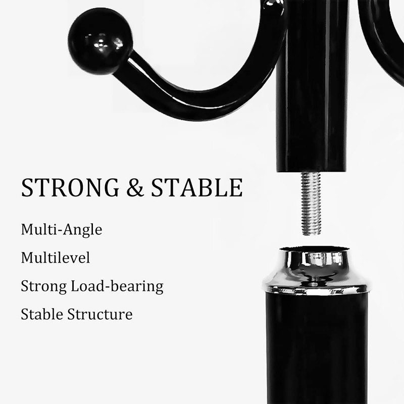 Kertnic Metal Coat Rack Stand with Natural Marble Base, Free