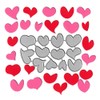 12pcs Love Heart Cutting Dies, Valentine's Day Love Die Cuts