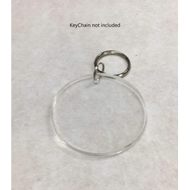 60 Laser Cut Clear Acrylic Blank Round Discs Smooth Edge Transparent Plexiglass Circles 3/16 inch (4.5 mm) Thick with or Without Holes DIY Crafts Keychains Jewelry Gift Tags (4", with Hole)