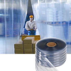 Plastic Vinyl Strip Door Curtain, 148 Ft * 7 in * 0.06 in