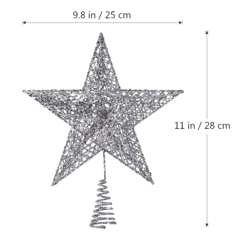 NICEXMAS Christmas Tree Topper Star Christmas Tree Decoration Star Treetop