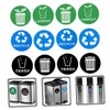 EXCEART Recycling Bin Stickers 12pcs Garbage Sorting Stickers Label Stickers