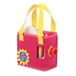 Hounyoln Case for Little Tikes Story Dream Machine Books,Felt Cloth Little Tikes Projector Toy Folding Bag Portable Carrying (Rose Red)