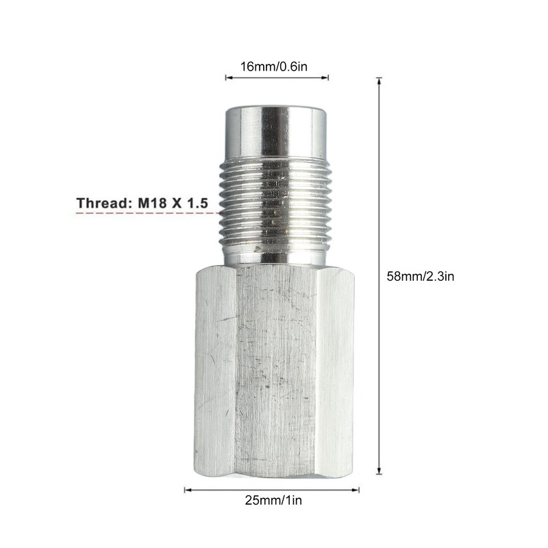 Automotive Oxygen Sensor Adapter Metal Alloy Catalystic Converter O2 Sensor