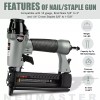 NEU MASTER Pneumatic Brad Nailer, 2 in 1 Nail Gun