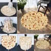 Burritos Tortilla Blanket Giant Round Beach Blanket Soft Comfortable Novelty