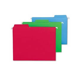 Smead : FasTab Hanging File Folders, Letter, Assorted Primary, 18/Box -:- Sold as 2 Packs of - 18 - / - Total of 36 Each