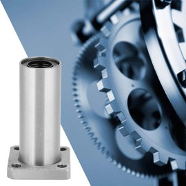 Flange Ball Bearing Bushing Square Stainless Steel Linear Ball Bearing Bushing LMK6LUU LMK8LUU LMK10LUU (8mm)