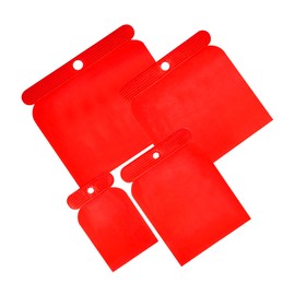 G4GADGET 4-Piece Plastic Scraper Set - Multipurpose Tools for Filling, Scraping, and Smoothing Surfaces - Lightweight, Reusable, and Easy to Clean