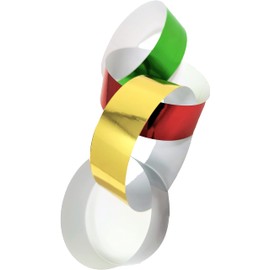 80 Christmas Paper Chains Garlands - Christmas Craft - (80 Foil Paper Chains)