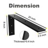 WINKER Countertop Support Bracket 4 Pack Heavy Duty Hidden L