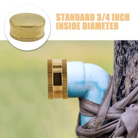 Gatuida 2pcs Garden Hose Cap Garden Hose Stopper 3/4 Inch Female Connector for Garden Hose