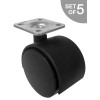 chairpartsonline 2" Furniture Caster w/ Mounting Plate - Set of