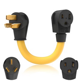 NEMA 10-50P to 6-50R Heavy-Duty Welding Plug 250V Adapter Range Stove Oven to Welder Plasma Cutter 50 Amp with Ergonomic Handle STW 6 AWG*3C 1FT