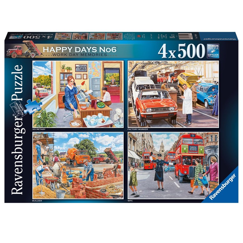 Ravensburger - Happy Days Work Day Memories - 4 x
