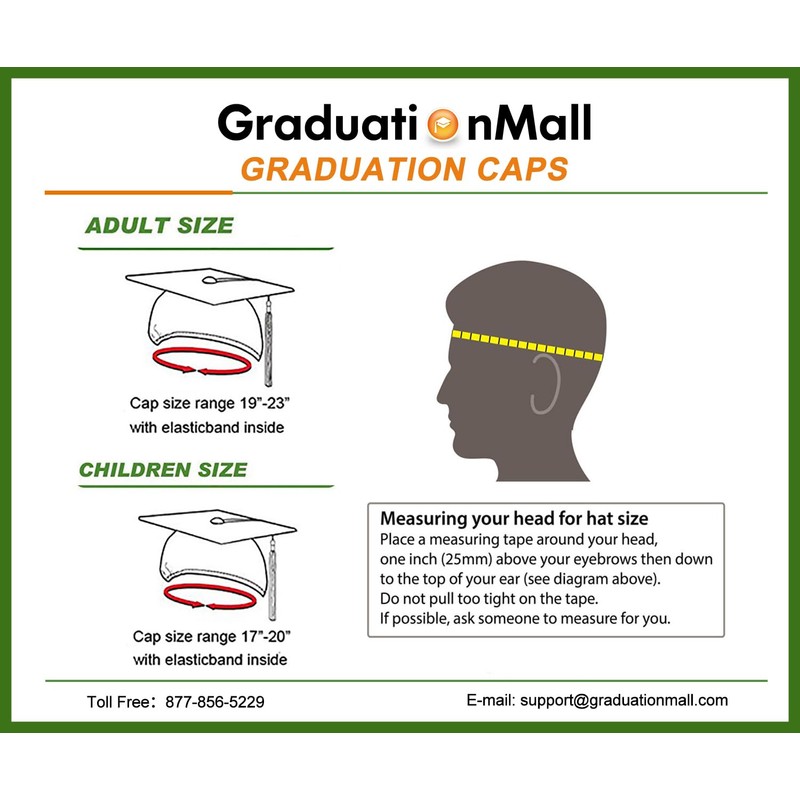 GraduationMall Matte Kindergarten & Preschool Graduation Cap for Kids with