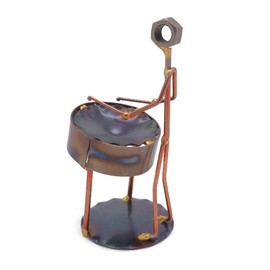Steel Drum Collectible Handmade Metal Art Figurine, Desk Accessories, Trophy, Band, Office Décor, Band, Musical Instrument