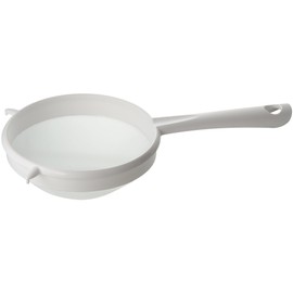 Fackelmann Sieve 19cm⌀, Strainer, Large, Fine Mesh, Plastic, 19x7x34cm, White