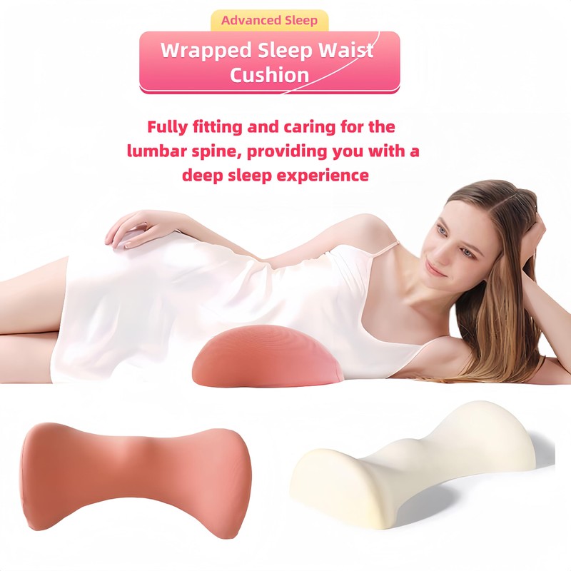 Uwenkjie Lumbar support pillow,back pillow for bed， relieves lower back