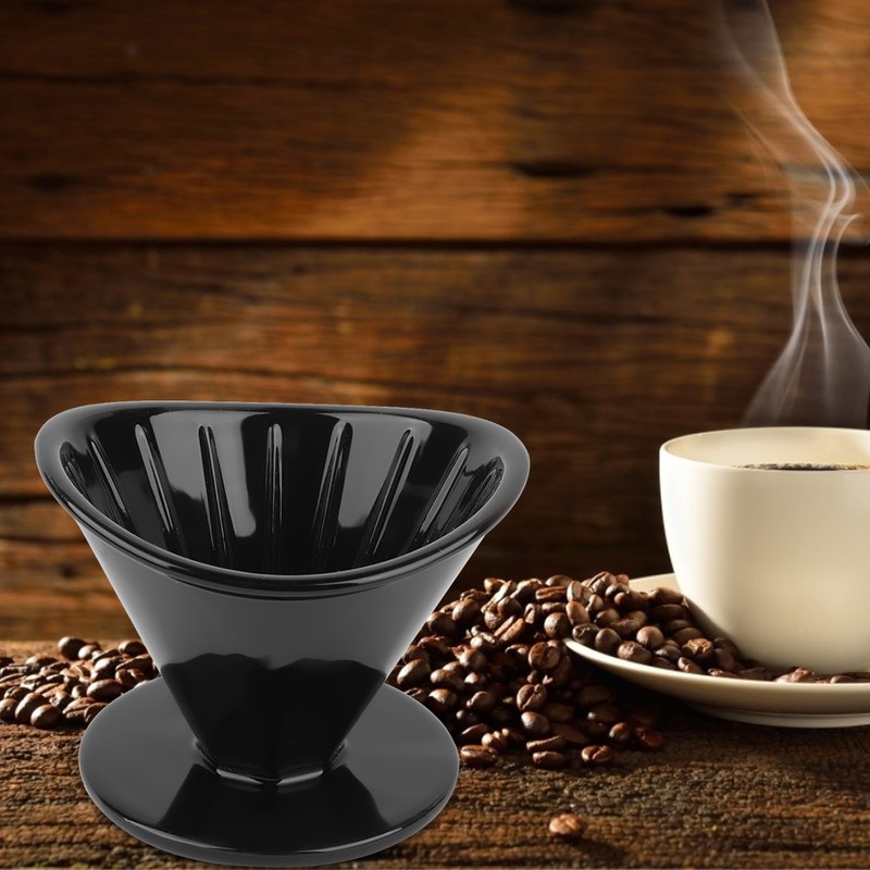 Ceramic Coffee Filter Cup Single Hole Coffee Dripper Filtering Tool