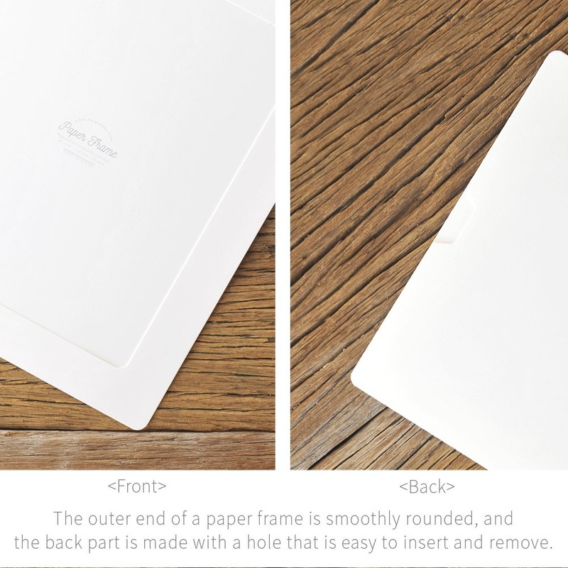 Monolike Paper Photo Frames 8x10 Inch White 10 Pack -