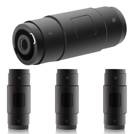 MAD OWL Speaker Conversion Plug NL4FX Professional Audio Connector, 18 awg Male to Female Coupler Adapter Compatible with Neutrik NL4MP, NL4MPR, NL4FC, NL4FX, NLT4X (4Pack)
