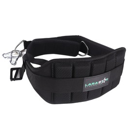 LARA STAR Belt for Belt Squats & Dip Belt, Weight Lifting Belt, Powerlifting Back Support, Padded Hip & Thigh