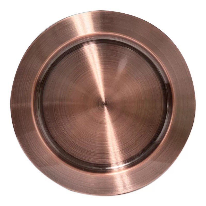 Baum Brothers 12 Platos Base De Acero Inoxidable 33 Cm