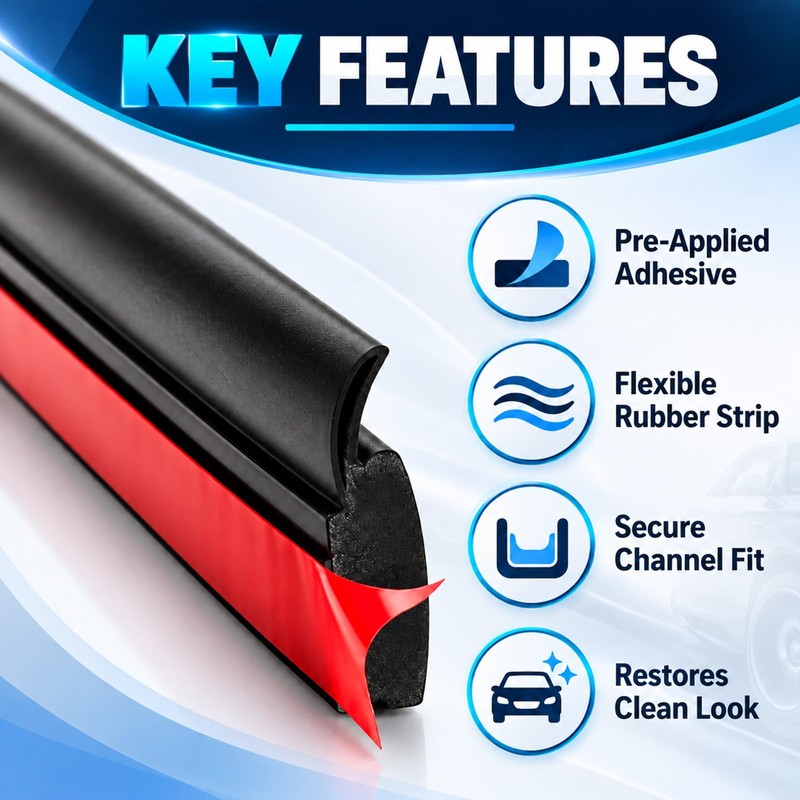 55079290AD Right Roof Molding Strip for Jeep Grand Cherokee