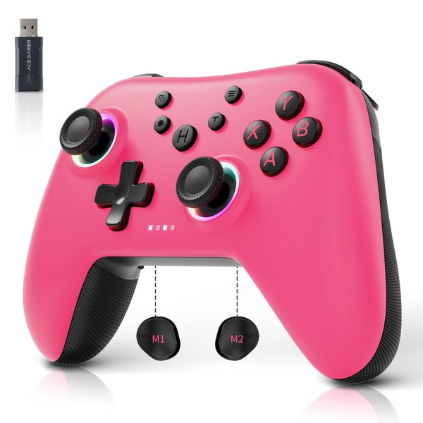 AceGamer 2.4G Wireless Bluetooth Controller für Windows PC/Switch/Stem/iOS/Android，PC Gamepad Joystick
