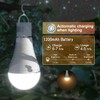 ORALUCE Emergency Rechargeable Light Bulbs 60 Watt, Warm White 3000K